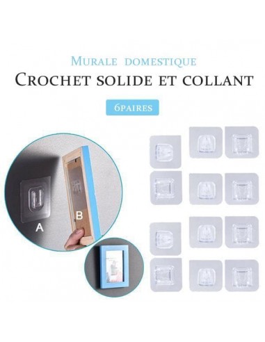 Crochets muraux adh¨¦sifs double face (Achetez plus, ¨¦conomisez plus) 2024